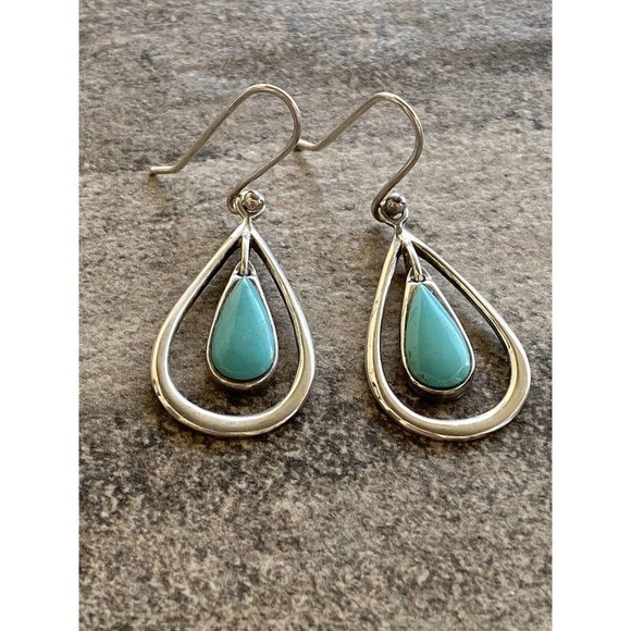 925 Earrings Dangles Drops Vintage Sterling Silver SX 925 Thailand 5.89g - Picture 1 of 11